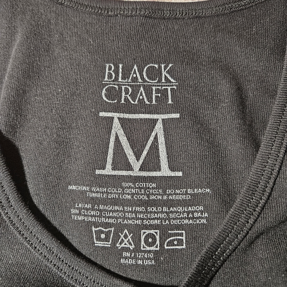Blackcraft Cult Nope Planchette Gothic Slim Fit Cropped Tank Top - Picture 5 of 7